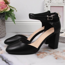 Sandals on the post of Sergio Leone W SK364B black 2