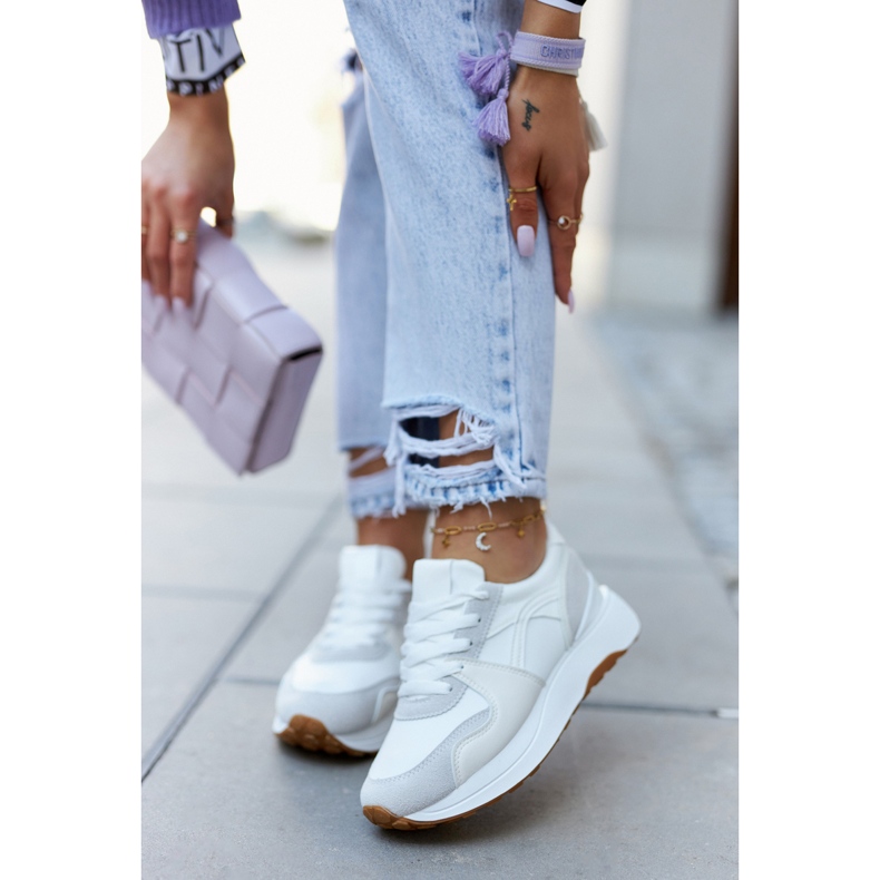 FG2 White-Gray Coryse Tied Sports Shoes grey 2 FG2 White-Gray Coryse Tied Sports Shoes grey 2