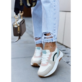 FG2 Beige and Green Coryse Tied Sport Shoes brown 2