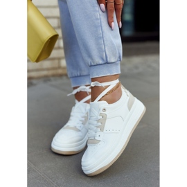 FG2 Women's Sport Shoes White and Beige New Haven 2