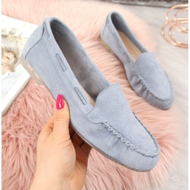 Suede loafers Sergio Leone W SK254F blue 1
