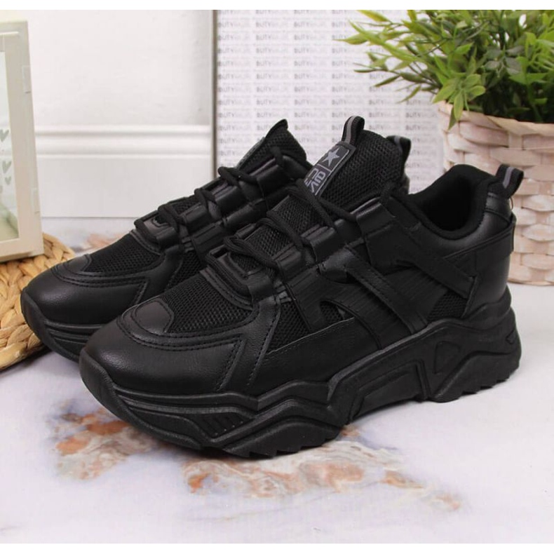 Wedge sneakers News W EU649A black 2