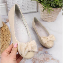 Lacquered ballerinas S. Barski Jr. OLI153B beige 1