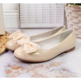 Lacquered ballerinas S. Barski Jr. OLI153B beige 2
