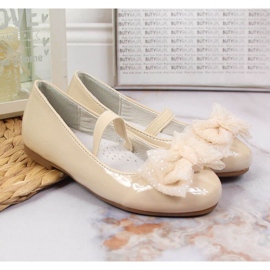 Ballerinas with elastic band S. Barski Jr. OLI154C beige 2