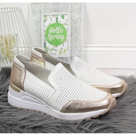 Leather openwork sneakers Filippo W PAW333B white 2