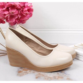 Pumps on the wedge Filippo W PAW339C beige 2