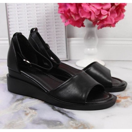 Black Vinceza W JAN102A wedge sandals 2 Black Vinceza W JAN102A wedge sandals 2