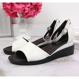 Wedge sandals Vinceza W JAN102B white 2
