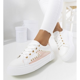 White and pink sneakers from Udinesi 1