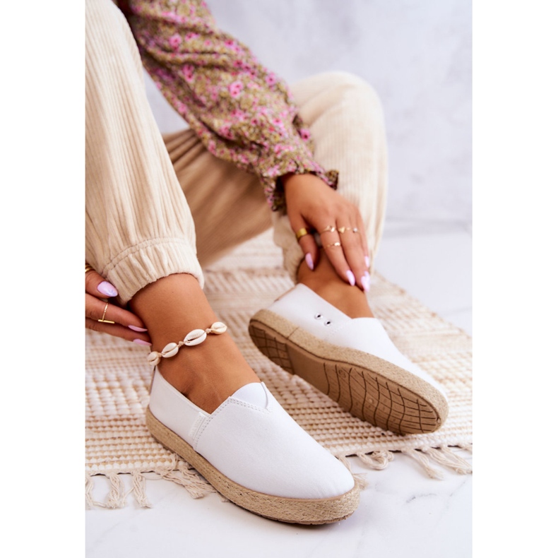 Big Star Fashionable Women's Espadrilles Cross Jeans JJ2R4001C White 1