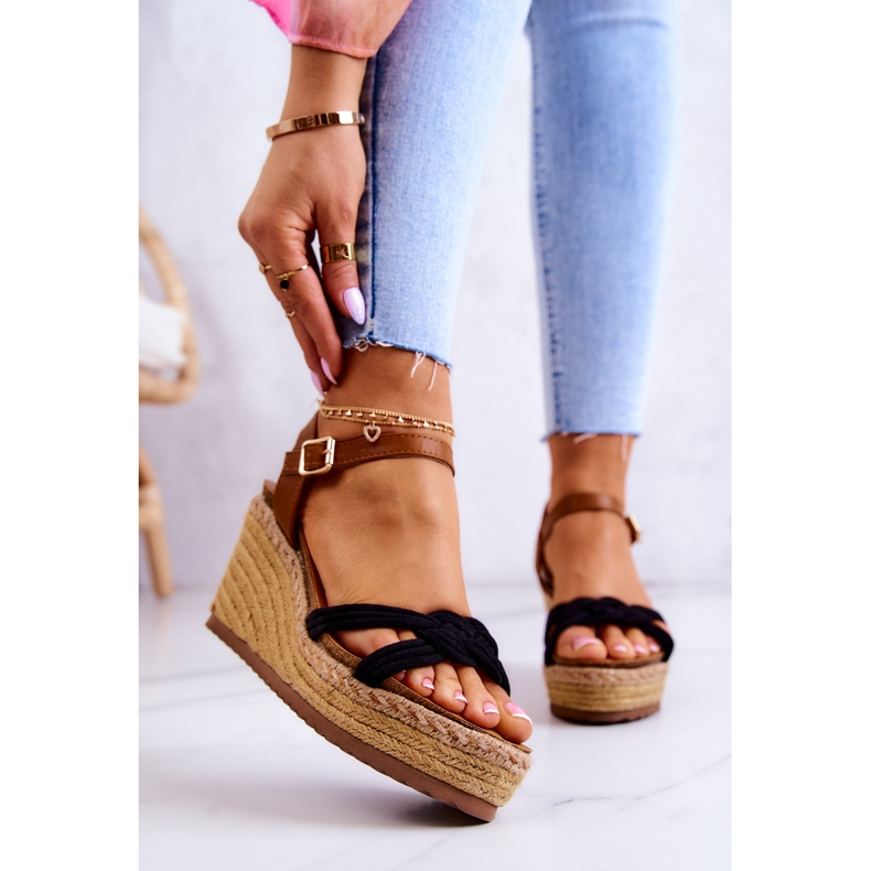 FB2 Fashionable Wedge Sandals Black Roseville 2 FB2 Fashionable Wedge Sandals Black Roseville 2