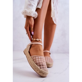 Women's Espadrilles With Buckle Nude Charlene beige 1