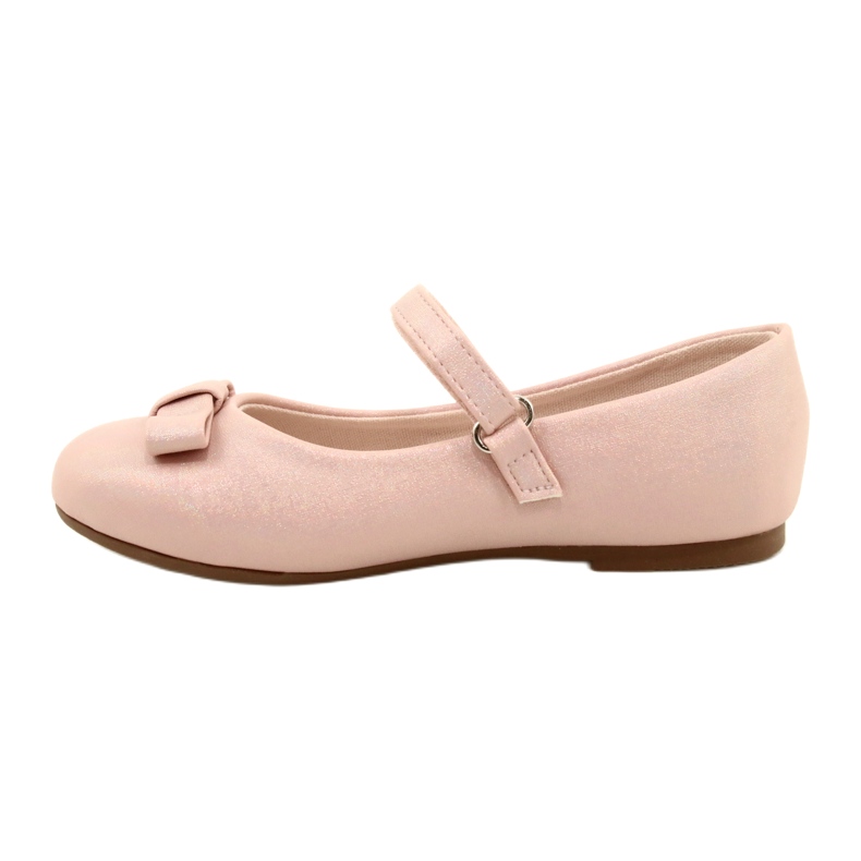 Ballerinas With A Bow On Pink Velcro 1