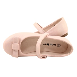 Ballerinas With A Bow On Pink Velcro 4