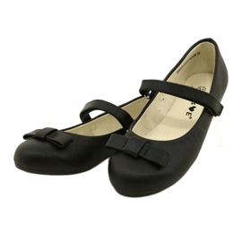 EVE Black Ballerinas With MISSE Velcro Bow 2