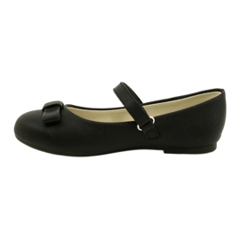 EVE Black Ballerinas With MISSE Velcro Bow 1