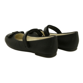 EVE Black Ballerinas With MISSE Velcro Bow 5