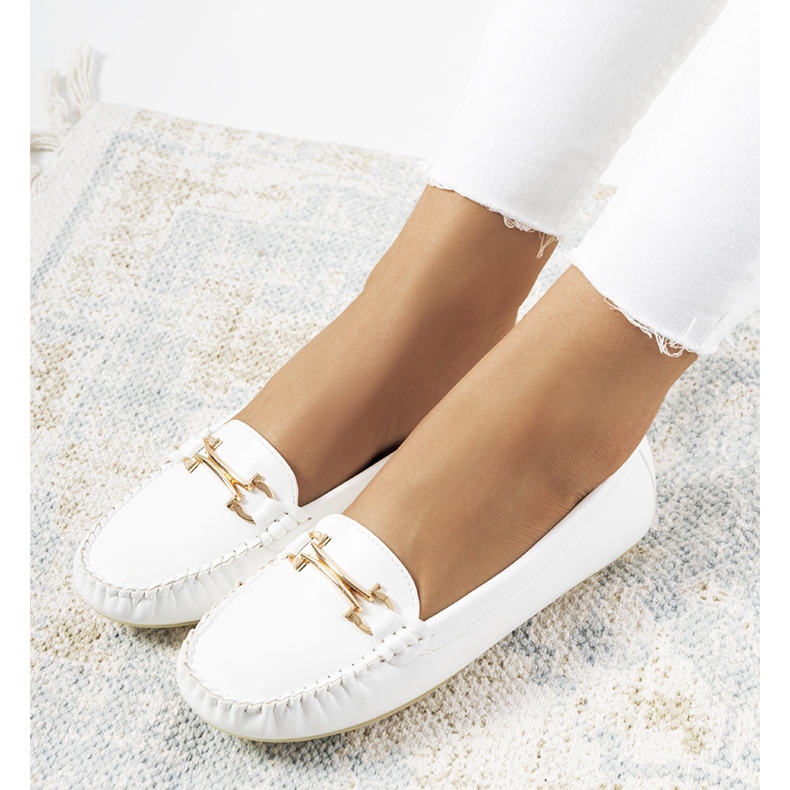 White Petterd women's loafers 1