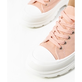 Pink sneakers on a chunky Prenzel sole 1