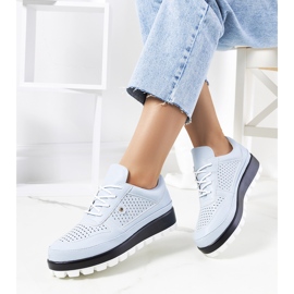 Blue openwork sneakers from Assels 1