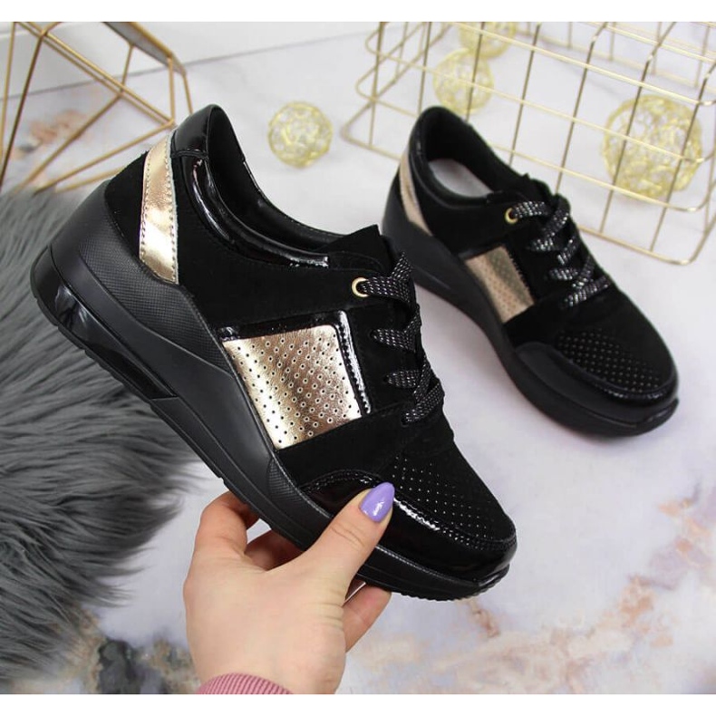 Wedge sneakers S. Barski W OLI162A black 1