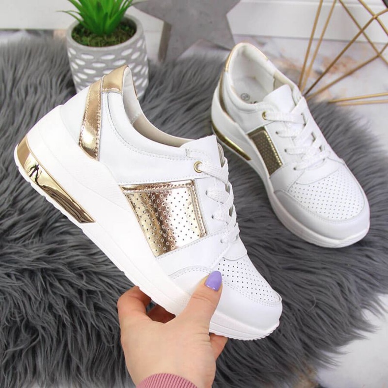 Wedge sneakers S. Barski W OLI162B white 1
