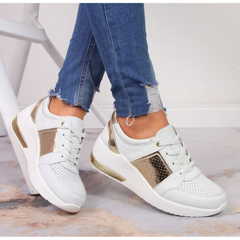 Wedge sneakers S. Barski W OLI162B white 2