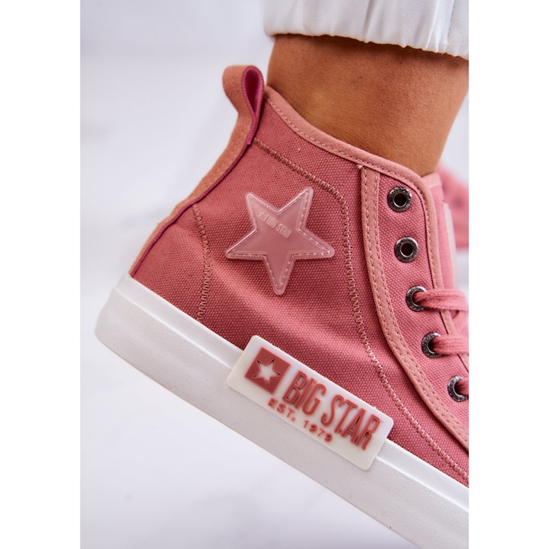 Classic High-top Sneakers Big Star JJ274382 Pink 1 Classic High-top Sneakers Big Star JJ274382 Pink 1