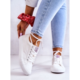Women's material sneakers Cross Jeans JJ2R4050C White 1 Women's material sneakers Cross Jeans JJ2R4050C White 1