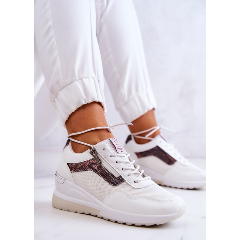 Women's Sneakers On Wedge Cross Jeans JJ2R4028C White 1