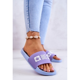 Women's Slippers Big Star JJ274A525 Violet-Blue 2