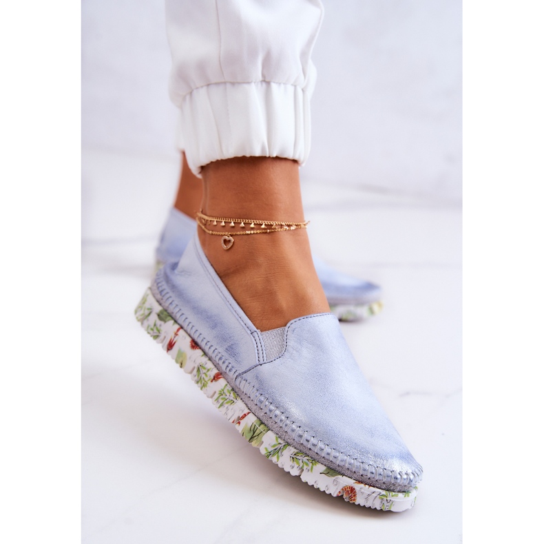 Women's Leather Slip-On Shoes Maciejka 03512-40 Light blue 2 Women's Leather Slip-On Shoes Maciejka 03512-40 Light blue 2