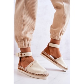 Women's Espadrilles With a Buckle Big Star JJ274886 Light beige 2