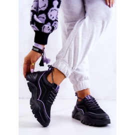 Memory Foam Big Star JJ274786 Black Sports Shoes purple 2