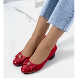 Sharona women's red pumps 1