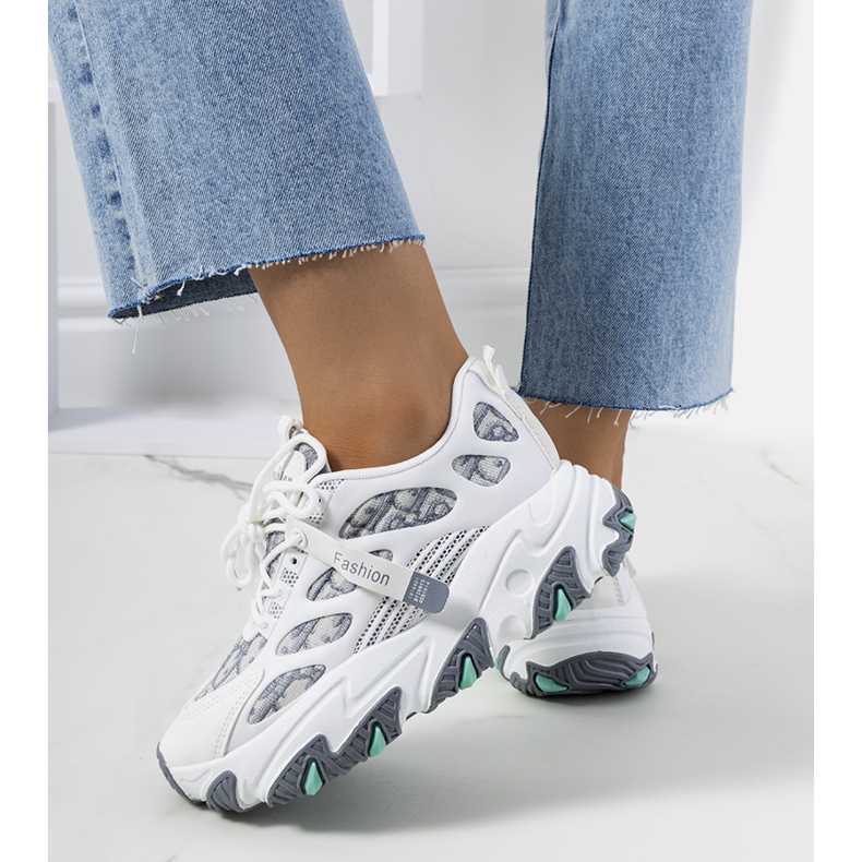 Women's white sneakers from Melsen multicolored 2