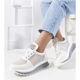 White holographic sneakers from Saggers 1