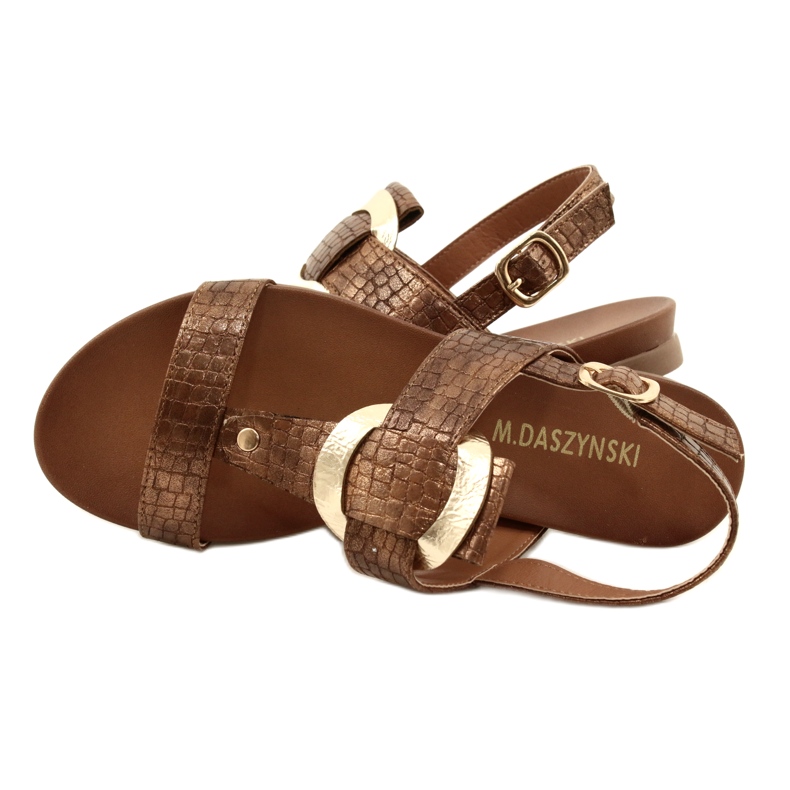 M.Daszyński Złote Kołko Daszyński MR1958-10 sandals, brown-metalized 4 M.Daszyński Złote Kołko Daszyński MR1958-10 sandals, brown-metalized 4