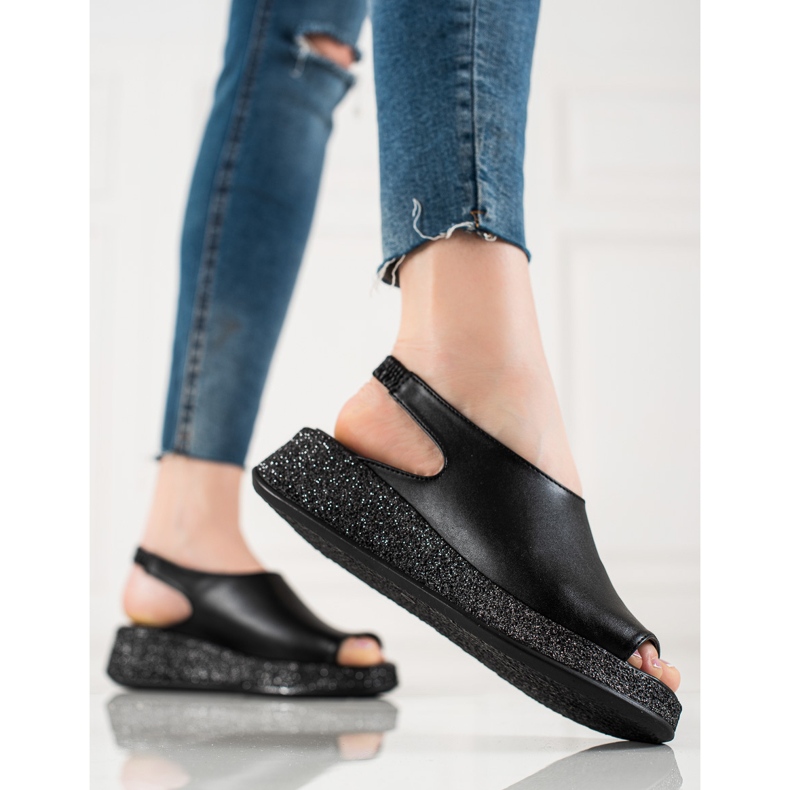 TRENDI Sandals On The Glitter Platform black 1
