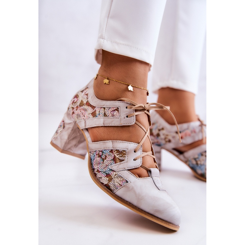 Women's Leather Boots Maciejka 05328-04 Beige 2