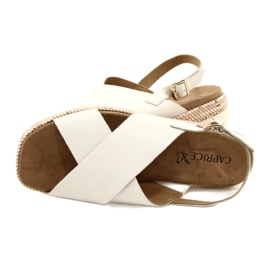 Caprice leather sandals on the platform 9-28712 102 white 4 Caprice leather sandals on the platform 9-28712 102 white 4