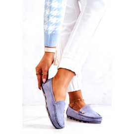 PS1 Women's Suede Loafers Blue Madelyn 1 PS1 Women's Suede Loafers Blue Madelyn 1