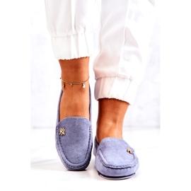 PS1 Women's Suede Loafers Blue Madelyn 4 PS1 Women's Suede Loafers Blue Madelyn 4