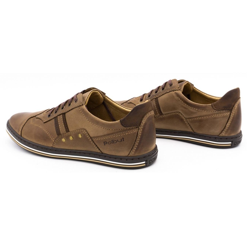 Polbut 1801 brown casual men's shoes 5