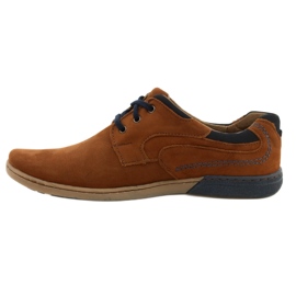 KOMODO Casual men's shoes 861L DK.Camel brown 1