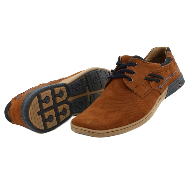 KOMODO Casual men's shoes 861L DK.Camel brown 4