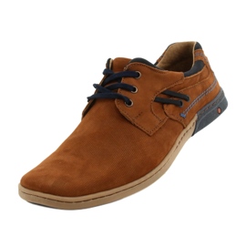 KOMODO Casual men's shoes 861L DK.Camel brown 3