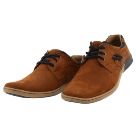 KOMODO Casual men's shoes 861L DK.Camel brown 2