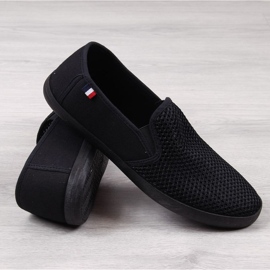 Black Atletico M ATC312A openwork sneakers 1